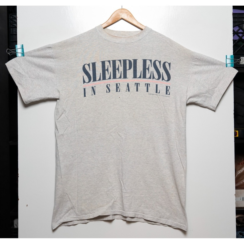 Vintage Sleepless In Seattle 1993 Single Stitch Promo T-Shirt One Size Fits XL